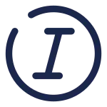 Text Italic Circle SVG Icon